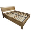 Кровать 90х200 с подъёмным механизмом Лаура (дуб натуральный) односпальная