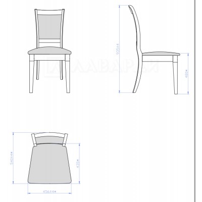 Стул Гармония (орех) мягкий (ткани на выбор) Стул Гармония (орех) мягкий (ткани на выбор)