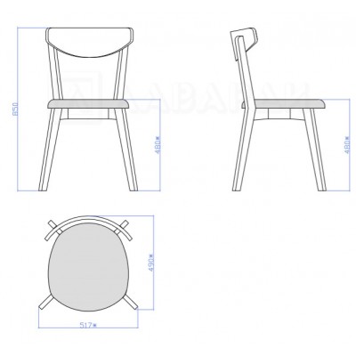 Стул Ювента (дуб) мягкий (ткани на выбор)