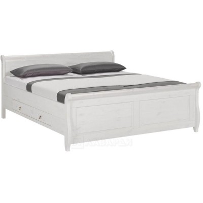 Кровать 140х200 с ящиками Мальта (белый) полутороспальная