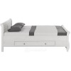Кровать 140х200 с ящиками Мальта (белый) полутороспальная